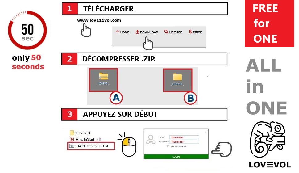 Comment INSTALLER l'application LOV111VOL simple instruction