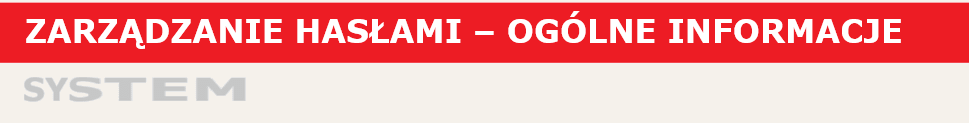 Zarządzanie hasłami przez LOV111VOL